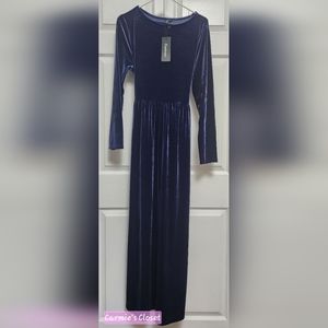 🔥NWT🔥OBO🔥 ⚫ Zattcas Women's Velvet Long Sleeve Winter Tie-Waist Dress XL